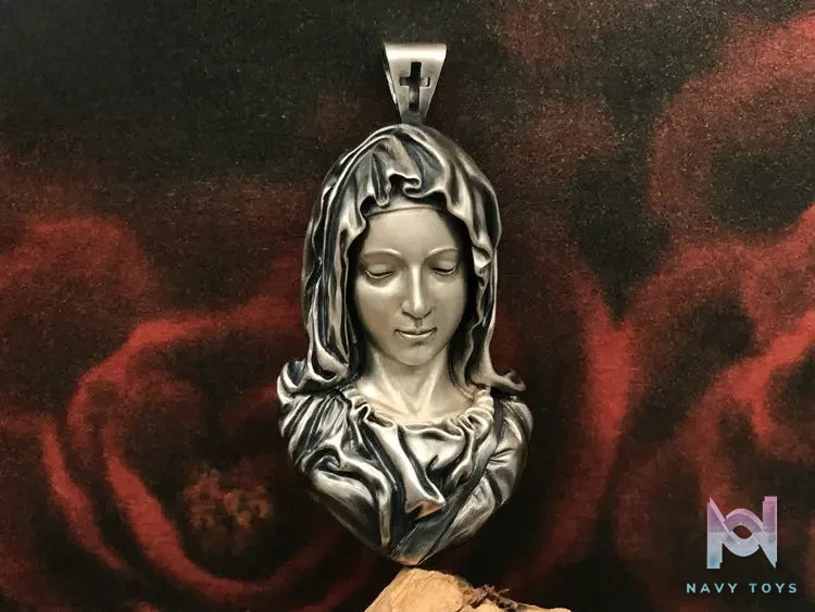 Shou Jiang Studio – Custom Hand‑Carved Tribute to Michelangelo Pendant Original