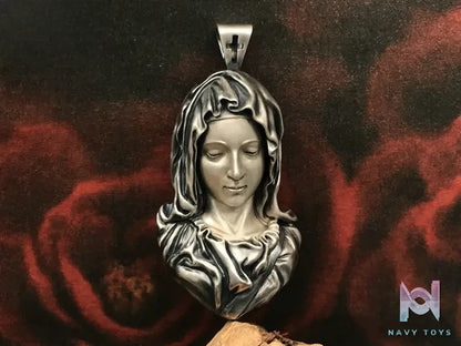 Shou Jiang Studio – Custom Hand‑Carved Tribute to Michelangelo Pendant Original