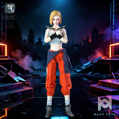 BoxQi Studio – 1/6 Android 18 Platinum Silicone Articulated Action Figure HQ03 Dragon Ball