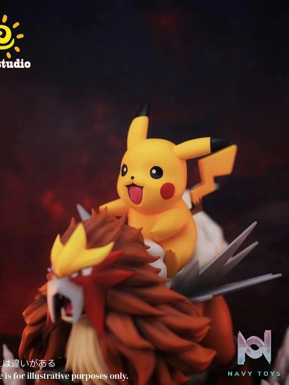 Pikachu & Entei - Pokemon - Sun Studio resin statue Sun Studio anime figure
