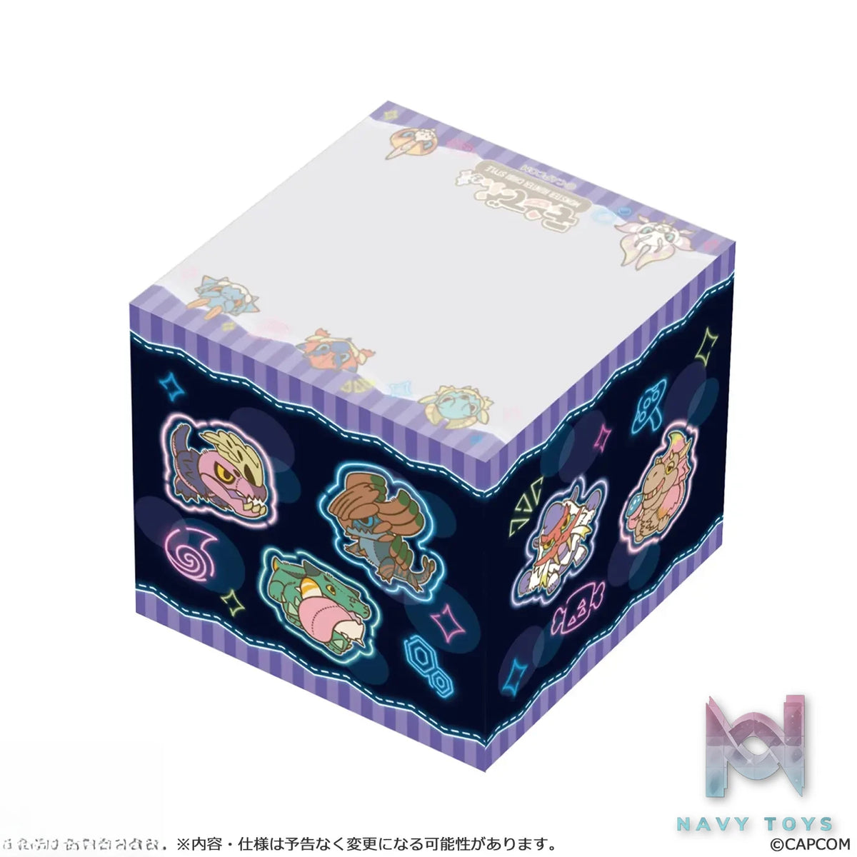 CAPCOM Studio – Monster Hunter MonDefo Tote Bag X Block Memo X Pouch Neon Theme (Licensed)