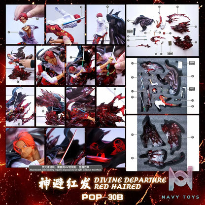 JacksDo Studio – One Piece Divine Departure Shanks + Red Hair Pirates Members 3 man set