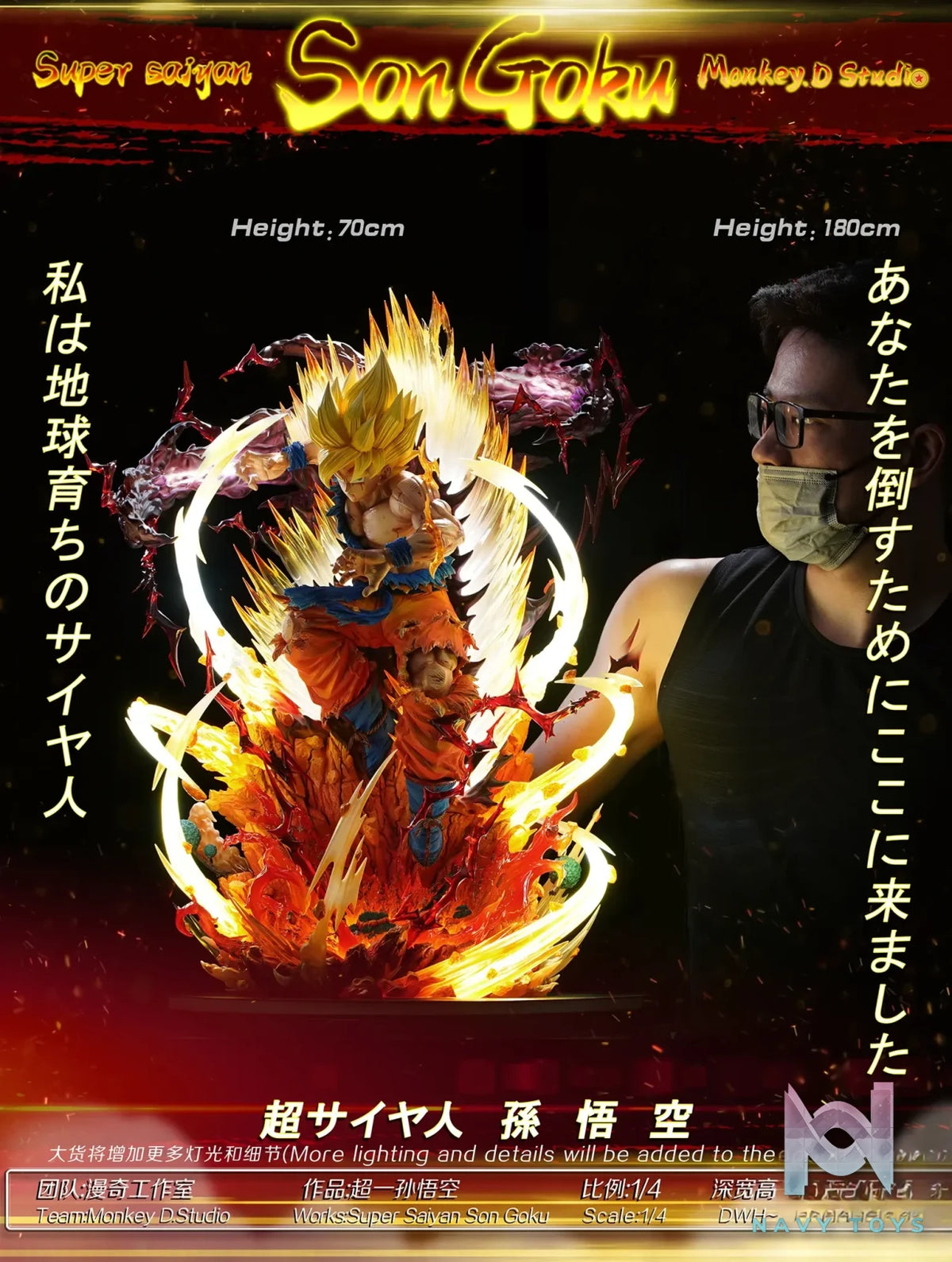 Monkey.D Studio – Dragon Ball Series Super Saiyan Son Goku