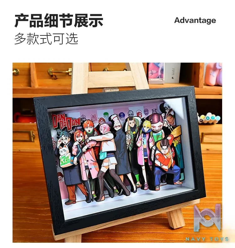 Yu Zhi Jiang Studio – Dandadan Multiple Characters 3D Decorative Painting Dandadan