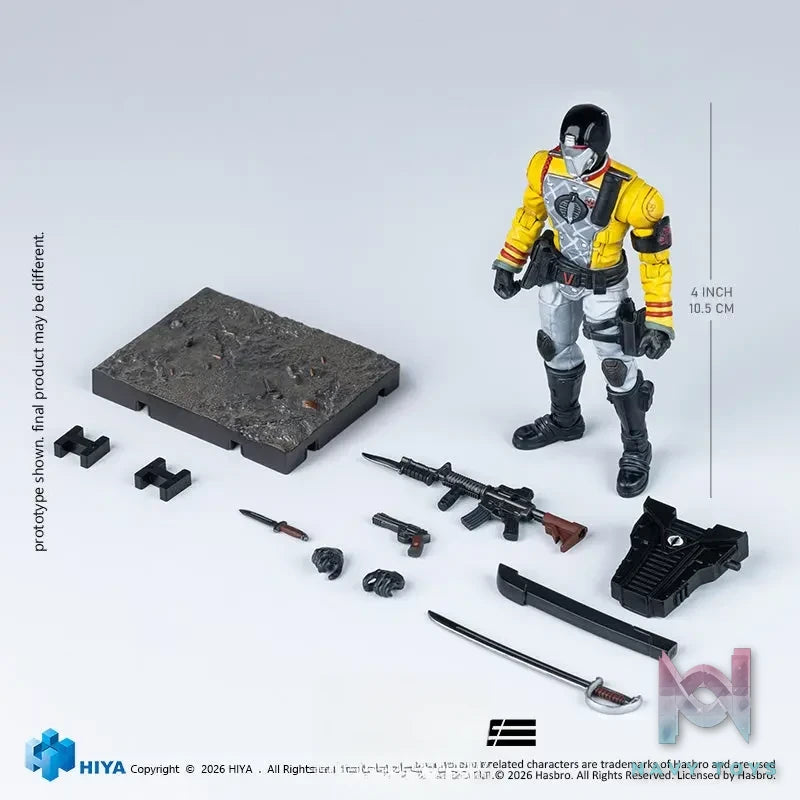 Hiya Toys – EXQUISITE MINI Series G.I. Joe Crimson Guard (Python Patrol Version) 1/18 Scale Action Figure (Licensed)