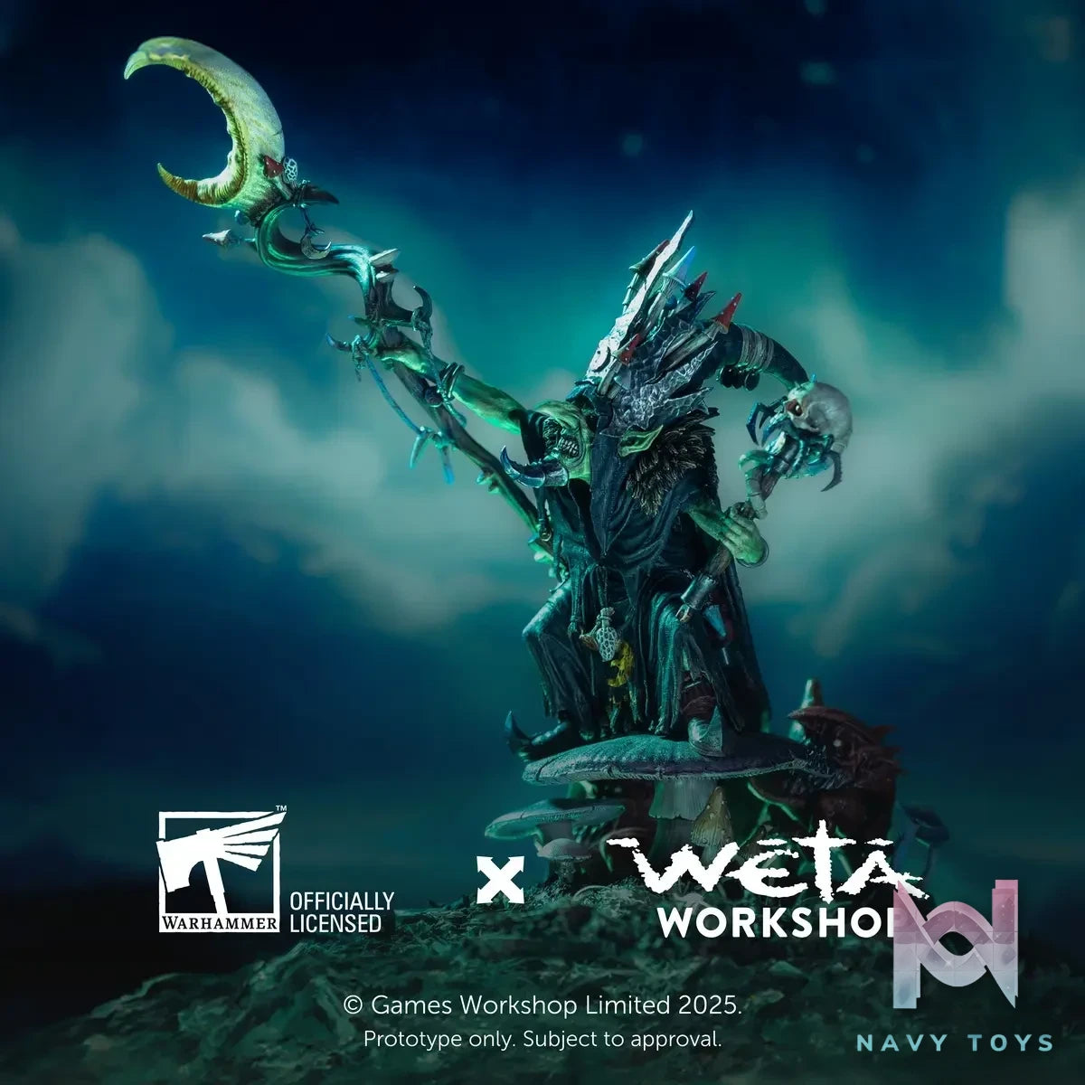 WETA Workshop Studio – Warhammer: Age of Sigmar 1/6 Skragrott the Loonking statue (Licensed)