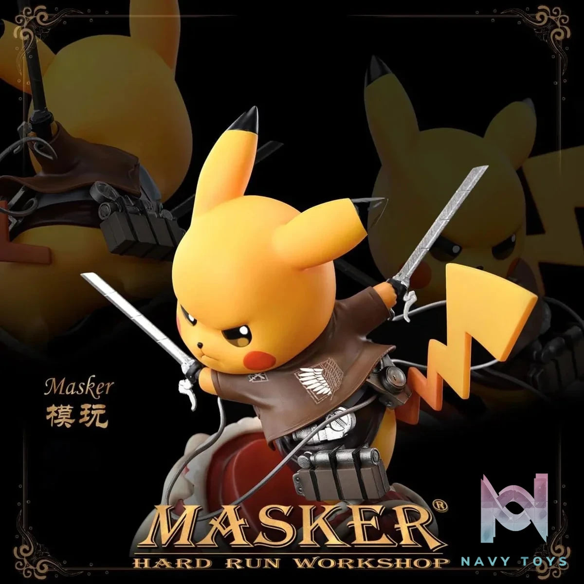 Pikachu Attack on Titan - Masker Studio resin statue Masker Studio anime figure