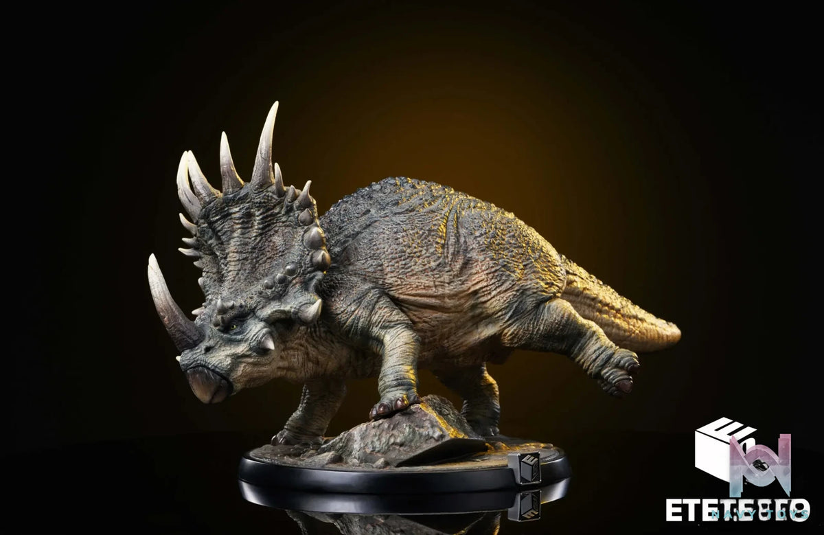 E9 studio – Original Dinosaur Series Triceratops Scene Collectible Model (Licensed)
