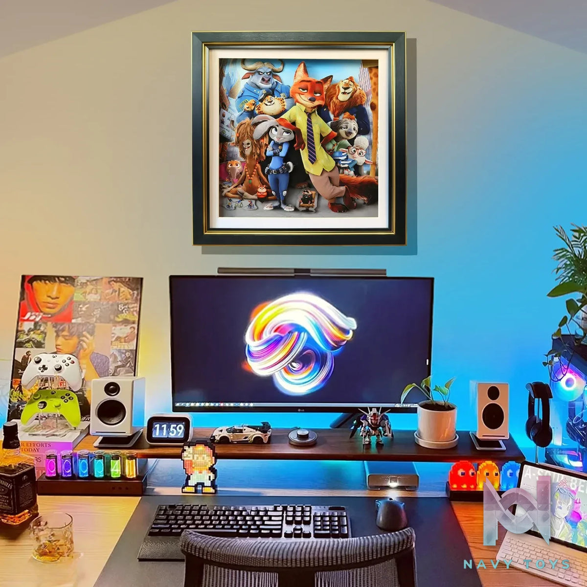 KALA HOME Studio – Zootopia Multiple Characters 3Decorative Painting Zootopia