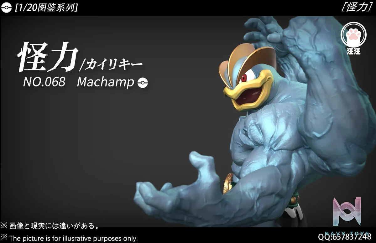 Wang Wang Studio – Pokémon Ring Boxing Champion Machamp 1/20 Pokédex