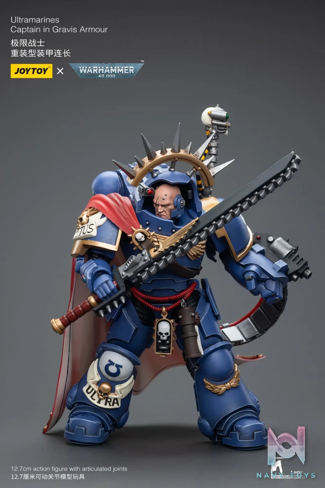 JOYTOY – Ultramarines Captain in Gravis Armour JT7745 (Licensed)
