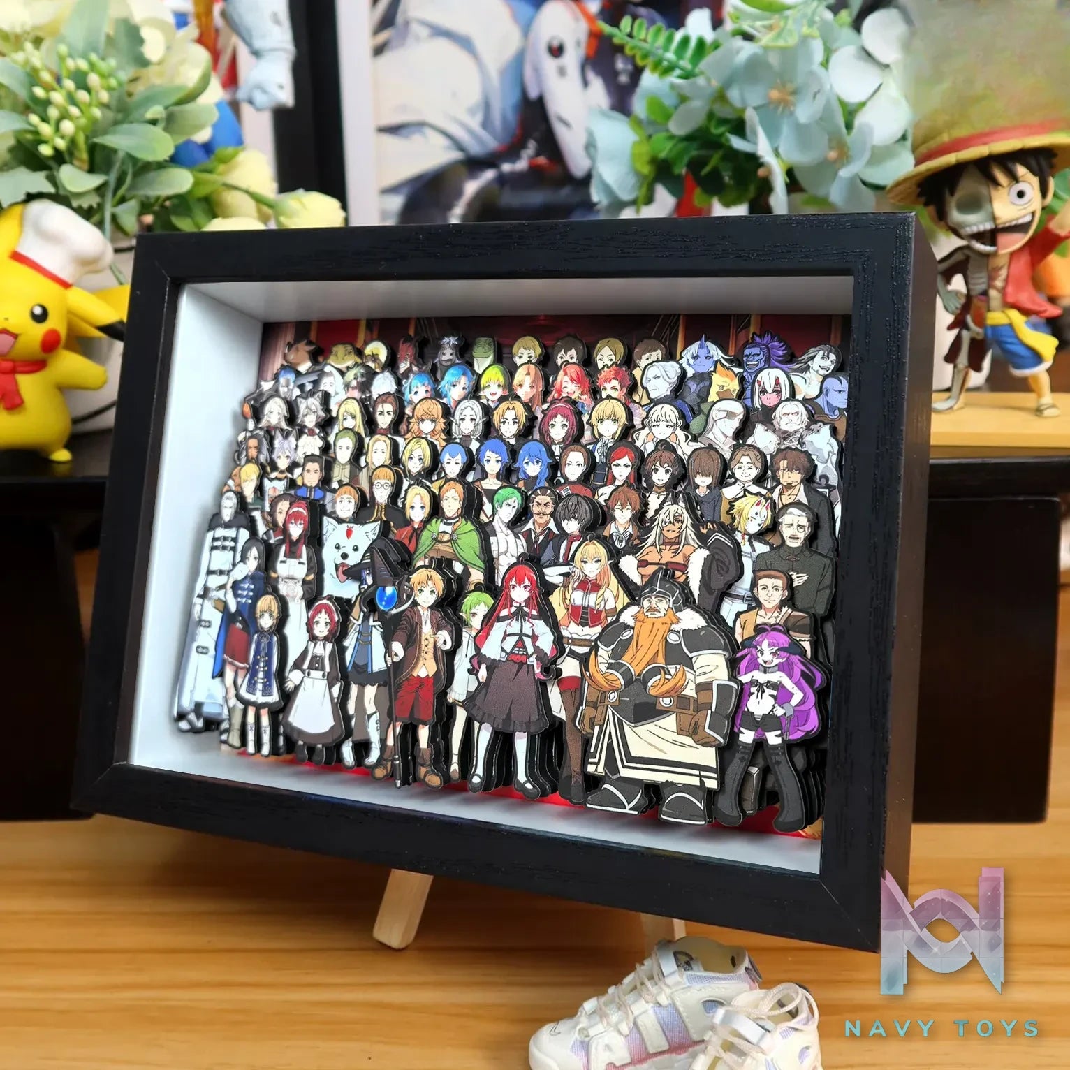 KALA HOME Studio – Mushoku Tensei: Jobless Reincarnation MUltiple Characters #01 3D Decorative Painting Mushoku Tensei: Jobless Reincarnation