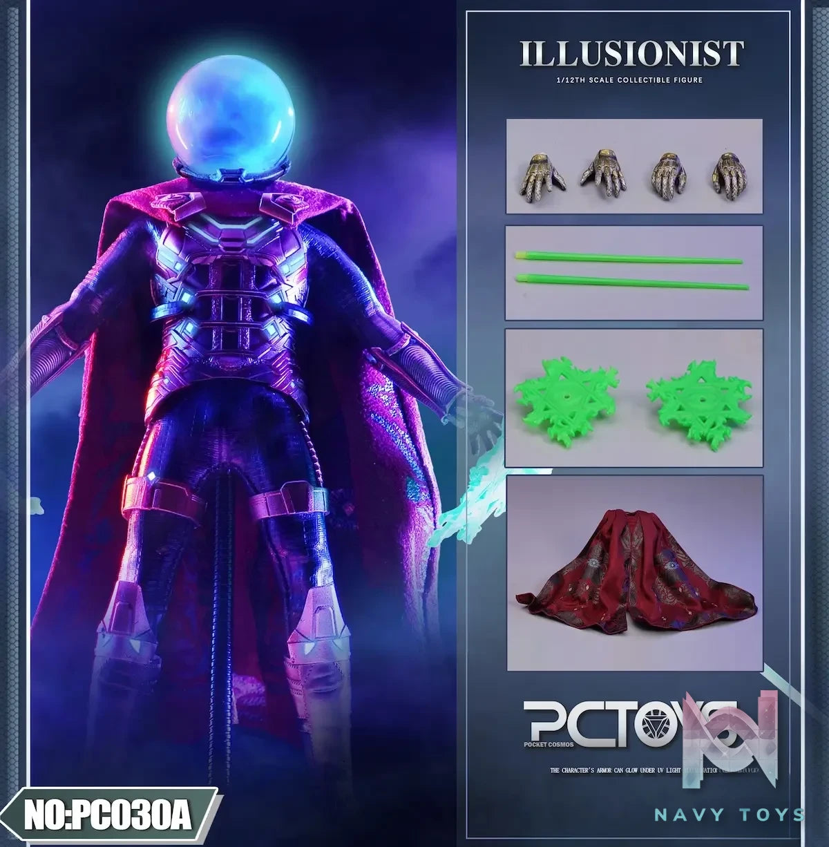 PCTOYS Studio – 1/12 Mysterio Standard Edition & Deluxe Edition PC030A PC030B