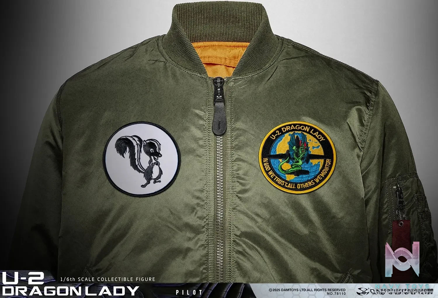 DAMTOYS – 1/6 Scale U-2 Dragon Lady Reconnaissance Aircraft Pilot NO.78110 (Licensed)
