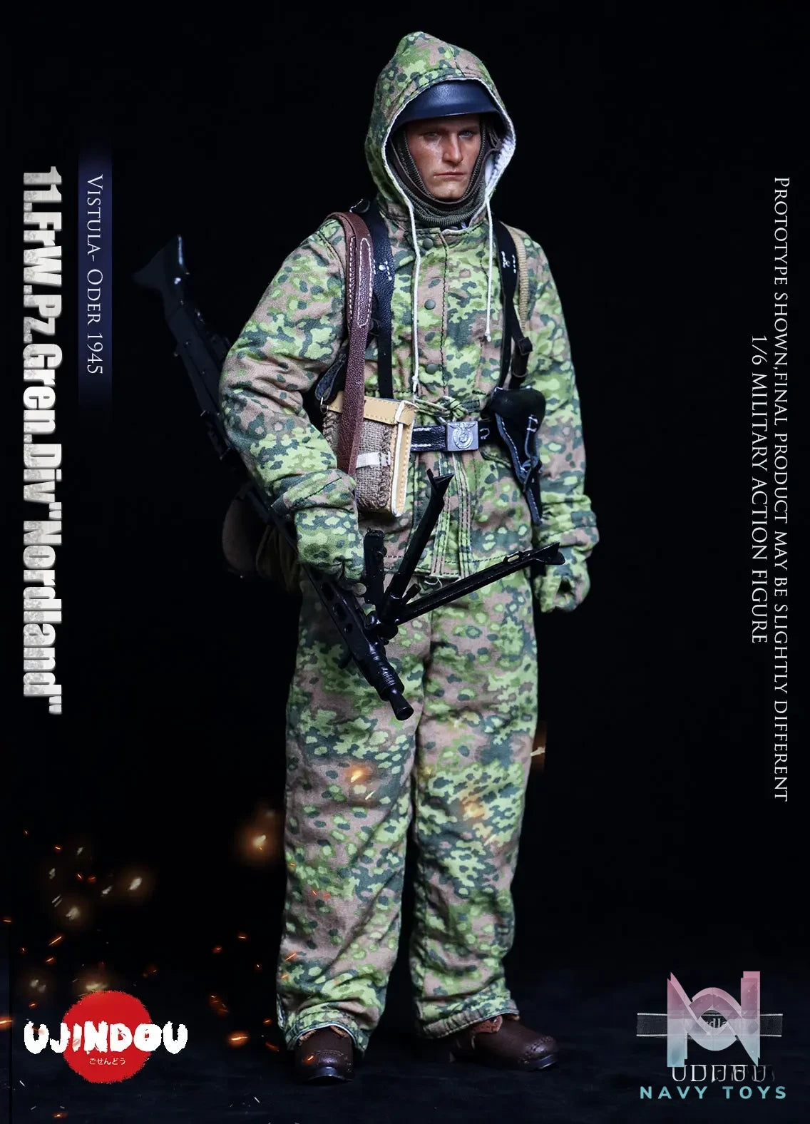 UJINDOU – 1/6 WWII 11. FrW. Pz. Gren. Div “Nordland”, Vistula – Oder 1945 UD9051 (Licensed)