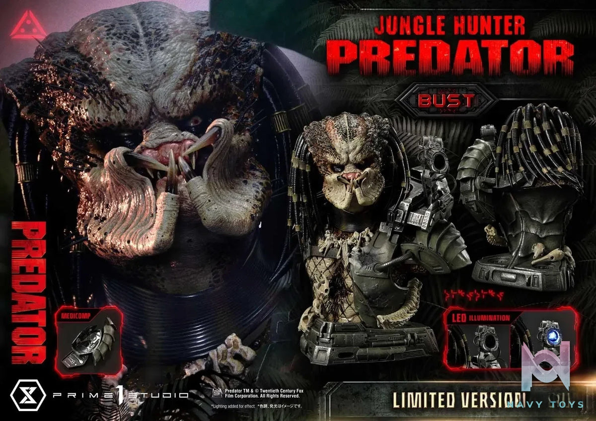 Prime 1 Studio – Premium Bust Predator (Film) Jungle Hunter Predator Limited Version PBPR-04LM (Licensed)