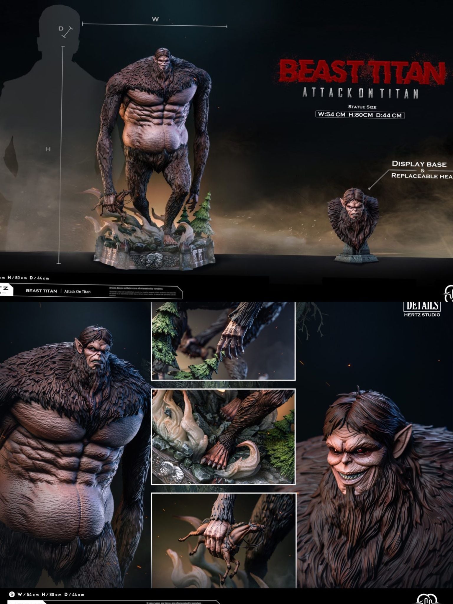 Beast Titan - Attack on Titan - Hertz Studio resin statue Hertz studio anime figure