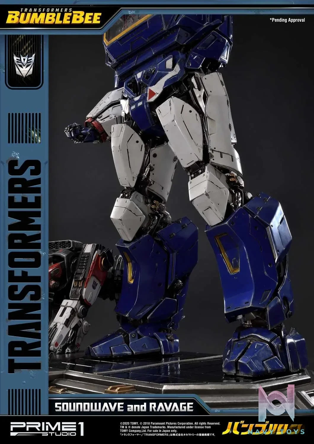 Prime 1 Studio – Museum Masterline Transformers: Bumblebee (Film) Soundwave & Ravage MMTFM-27 MMTFM-27EX (Licensed)