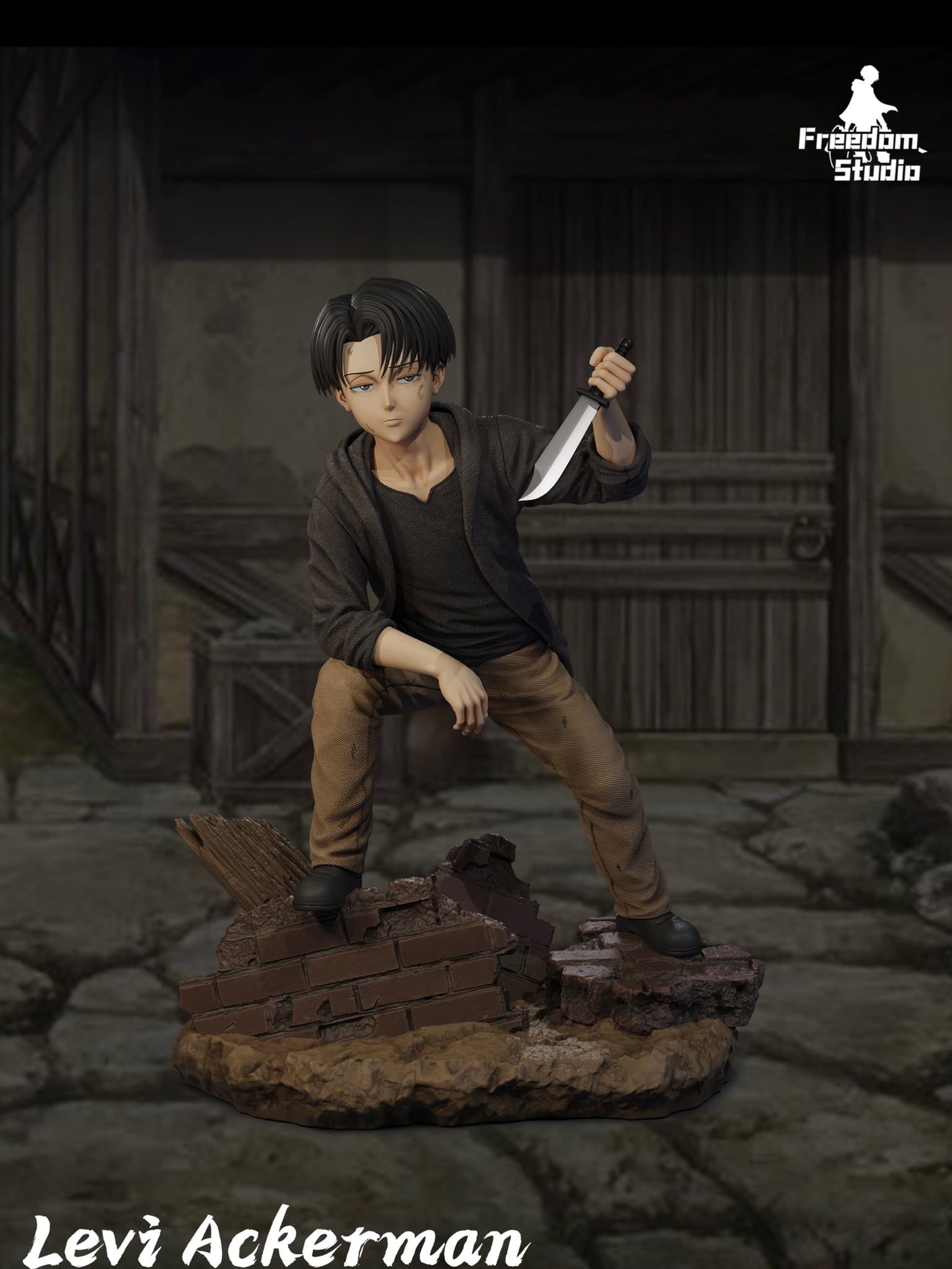 Levi Ackerman - Attack on Titan - Freedom Studio resin statue freedom studio anime figure