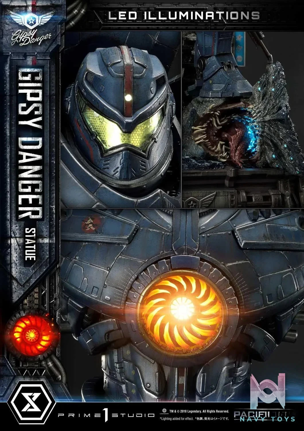 Prime 1 Studio – Ultimate Diorama Masterline Pacific Rim Gipsy Danger UDMPACRIM-01 UDMPACRIM-01DX (Licensed)