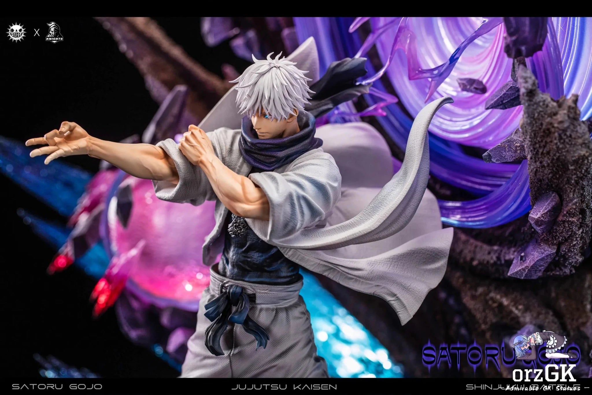 ZanyJoke Studio & Temple Studio - Jujutsu Kaisen S01 Gojo Satoru, the Battle of the Demon Realm Shinjuku resin statue Navy Toys anime figure