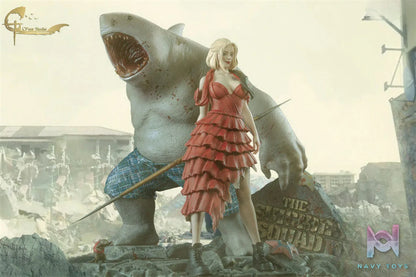 C Four Studio – The Suicide Squad Harley Quinn And King Shark