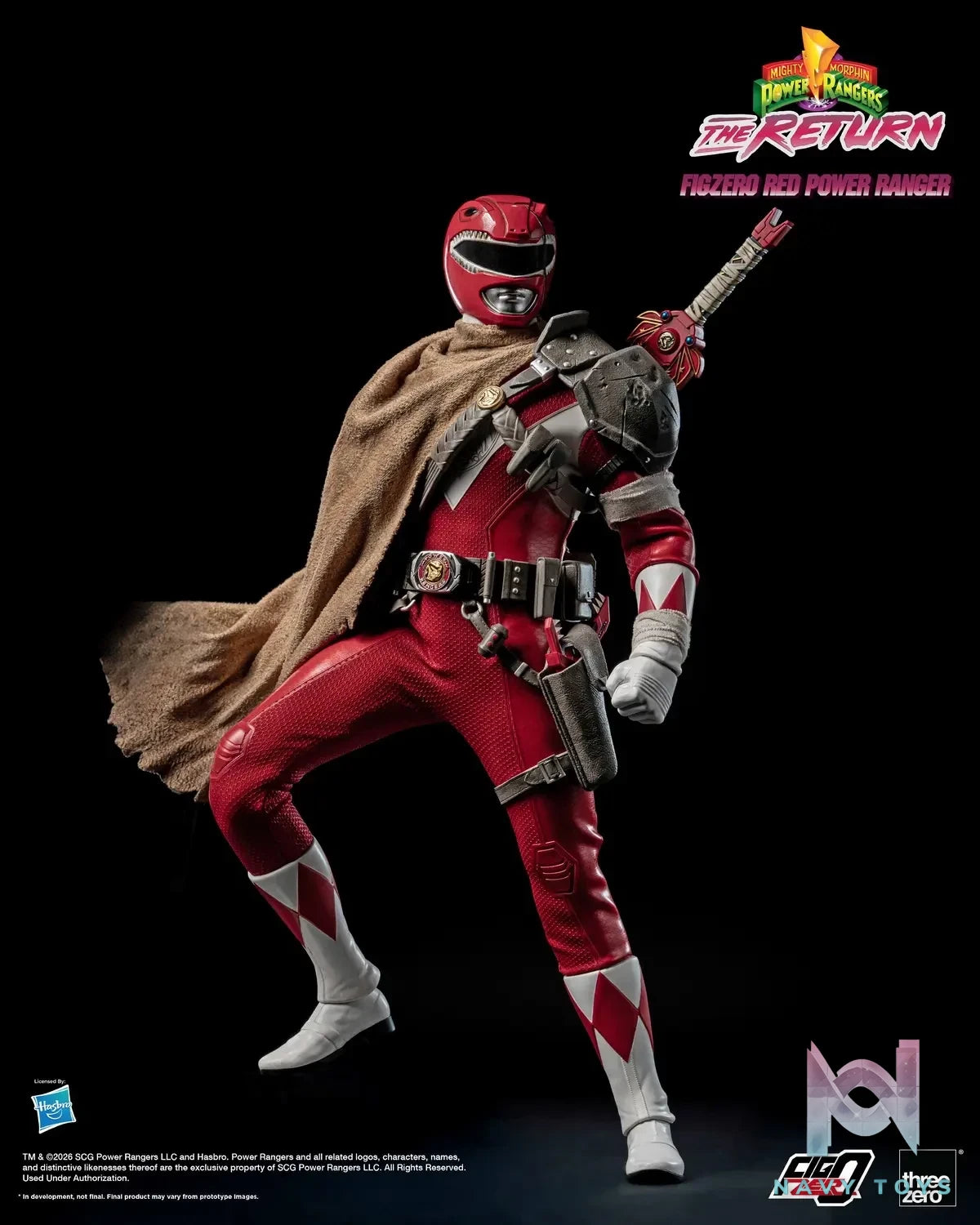 Threezero – Mighty Morphin Power Rangers: The Return FigZero 1/6 Red Power Ranger 3Z10200W0 (Licensed)