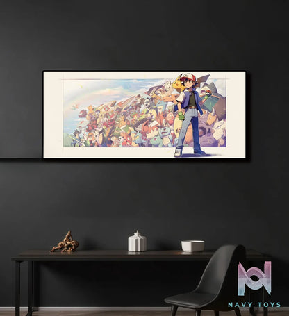 Plover Studio – Ash Ketchum Pokémon Group Photo Decorative Painting Mouse Pad Rug Pokémon