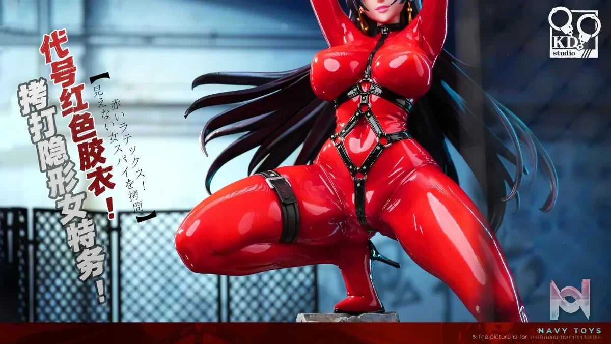 KD Studio - One Piece Red Rubber Suit Big Sister resin statue Navy Toys anime figure