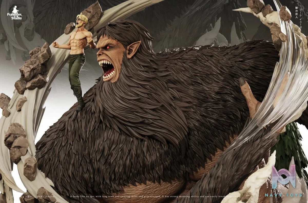 Zeke Jaeger & Beast Titan - Attack On Titan - Freedom Studio resin statue freedom studio anime figure