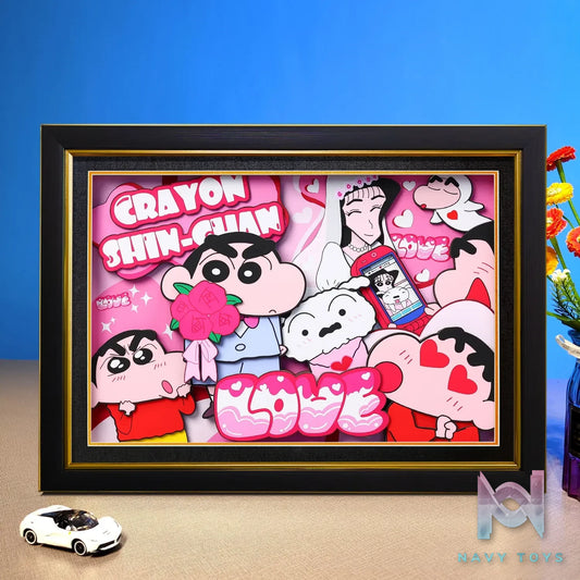 Yu Zhi Jiang Studio – Crayon Shin-chan Multiple Characters Series #15 3D Decorative Painting Crayon Shin-chan