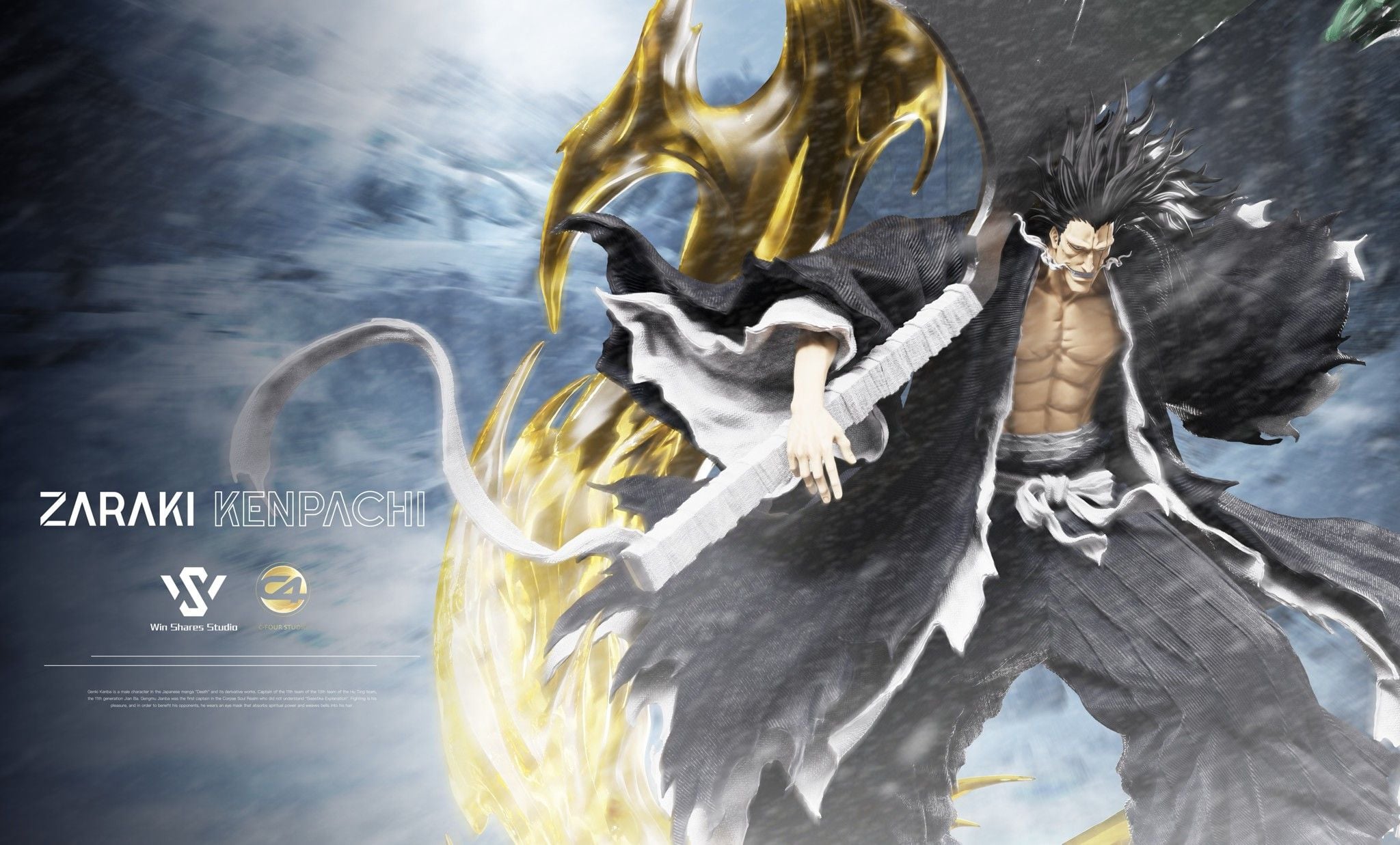 Zaraki Kenpachi - Bleach - Win Shares Studio & C4 Stduio resin statue Win Shares Studio & C4 Studio anime figure