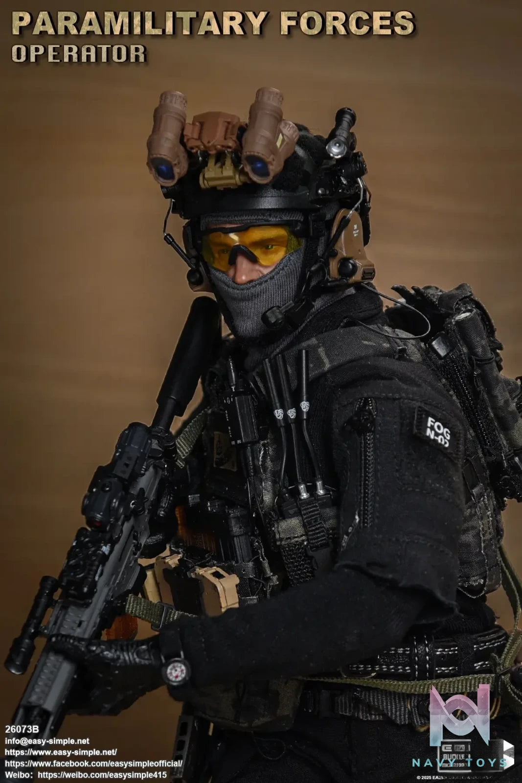 Easy Simple – Paramilitary Forces Operator Action Figure 26073A X 26073B (Licensed)