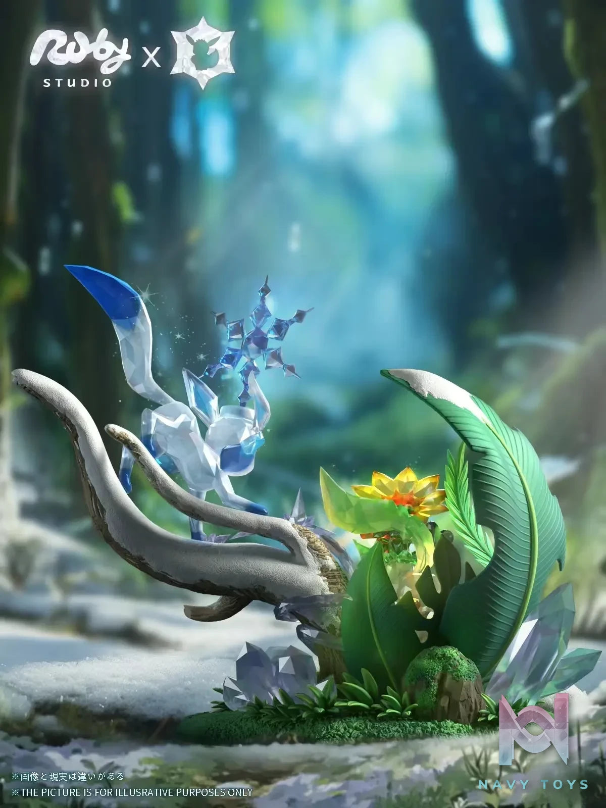 Ruby ​​Studio – Pokémon Terastal Eevee Forest #2 Leafeon & Glaceon