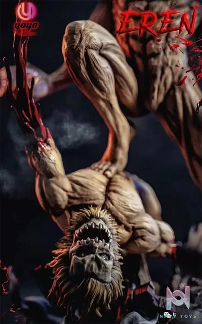 YOYO Studio - Attack Titan Eren Yeager resin statue Navy Toys anime figure