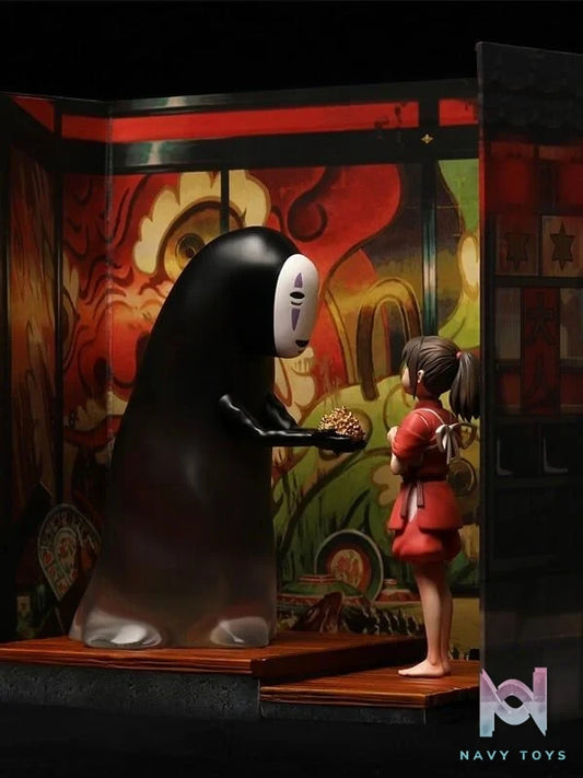 Chihiro & No Face - Spirited Away - ShenYin Studio resin statue shenyin studio anime figure