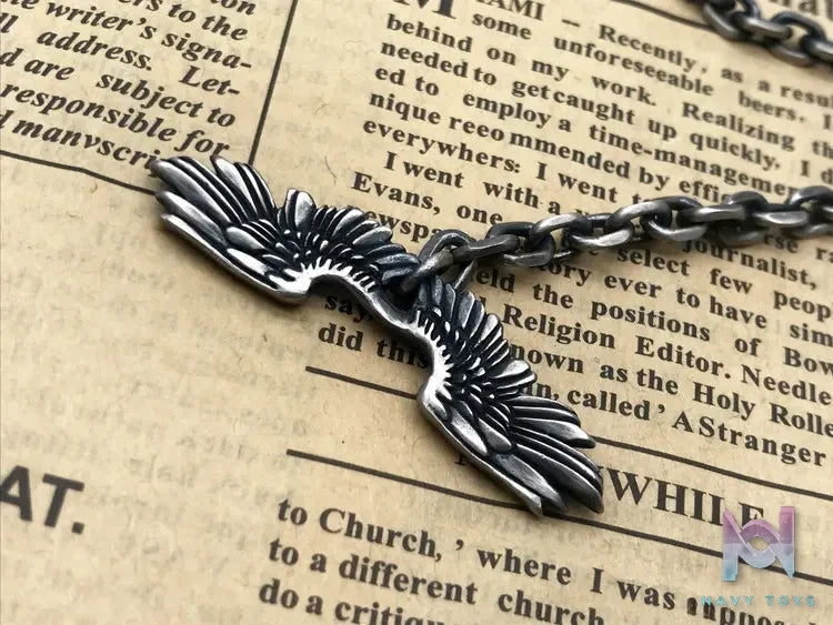 Shou Jiang Studio – Custom Original Design Men’s 4.3mm Eagle Curb Chain Necklace Original