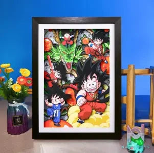 Yu Zhi Jiang Studio – Son Goku 3D Decorative Painting Dragon Ball