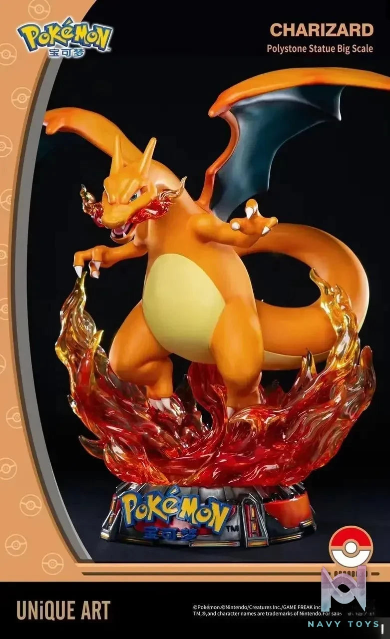 UNIQUE Art Studio - Pokemon Charizard Statue (Licensed) resin statue Navy Toys anime figure