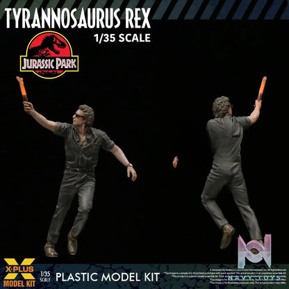 X-PLUS PLEX Studio – Jurassic Park Tyrannosaurus Rex 1/35 Scale Plastic Model Kit 411-200589CP (Licensed)