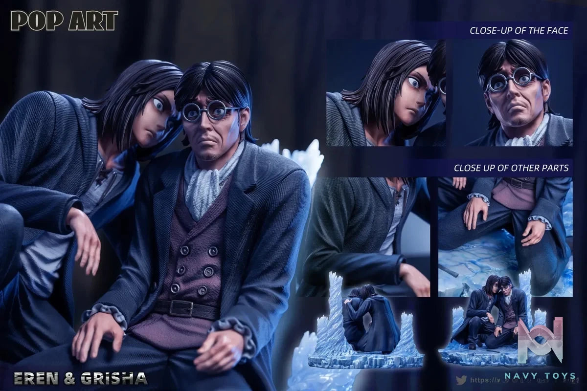 POP.ART Studio - Eren X Grisha Attack on Titan resin statue Navy Toys anime figure