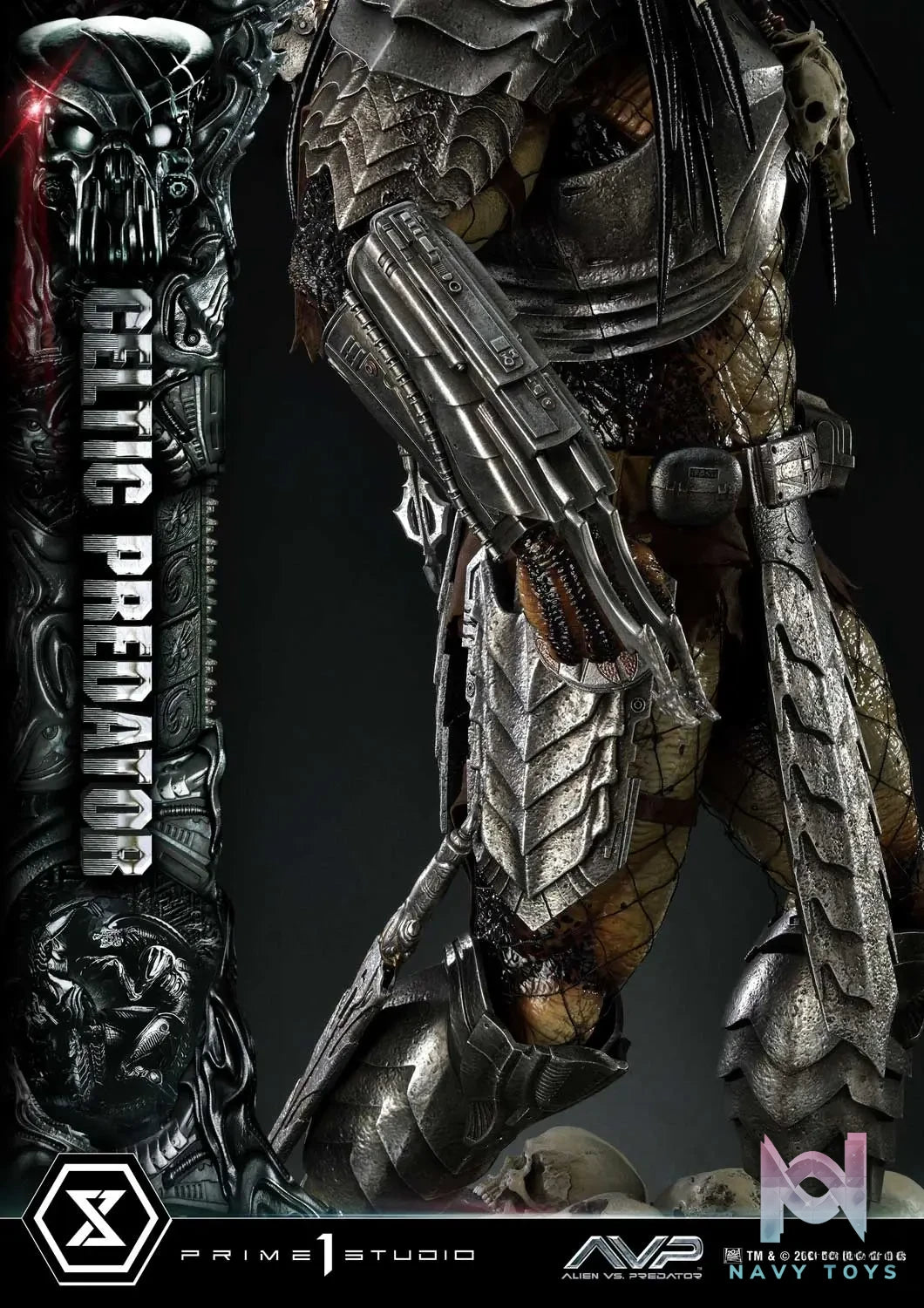 Prime 1 Studio Museum Masterline Alien vs. Predator Celtic Predator MMPR-05 MMPR-05S
