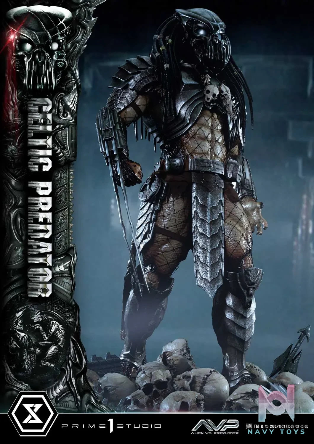 Prime 1 Studio Museum Masterline Alien vs. Predator Celtic Predator MMPR-05 MMPR-05S
