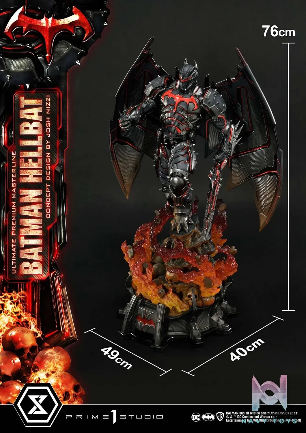 Prime 1 Studio – Ultimate Premium Masterline Batman (Comics) Batman Hellbat Concept Design by Josh Nizzi UPMDC-06 UPMDC-06DX UPMDC-06DXS (Licensed)
