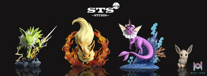 STS Studio – Pokemon 120 scale world 151 illustration series Jolteon & Flareon & Vaporeon
