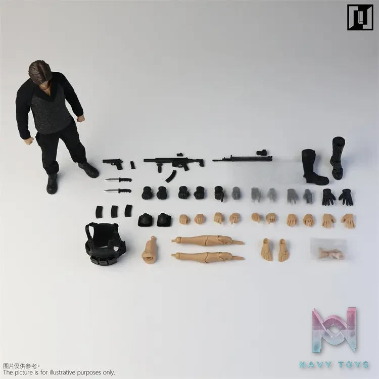 Mirrfig – MF002 Male Body 1/12 X Accessory Set (Licensed)