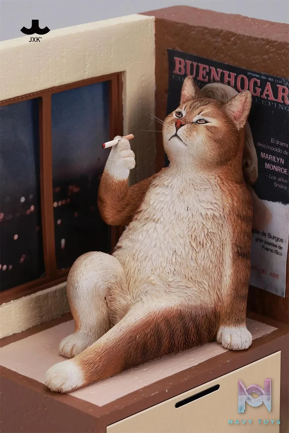 JXK – Philosopher Cat at the Windowsill JXK317-A/B/C/D (Licensed)