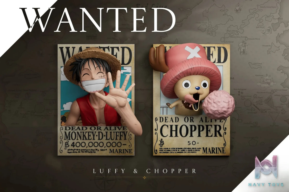GBA Studio – One Piece Bounty Series Monkey D. Luffy & Tony Tony Chopper Photo Frame Fridge Magnet and Relief Painting