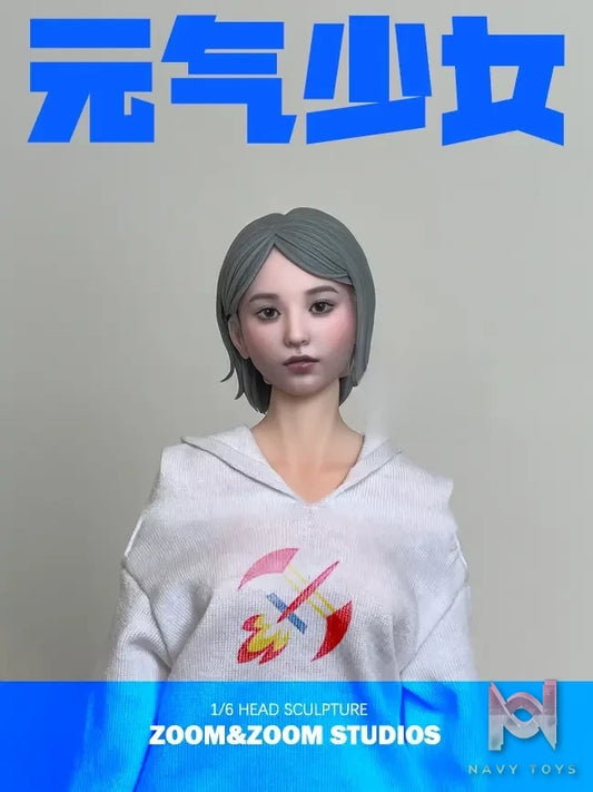 zoom X zoom Studio – 1/6 Energetic Girl Head Sculpt ZZYQ-01 (Licensed)