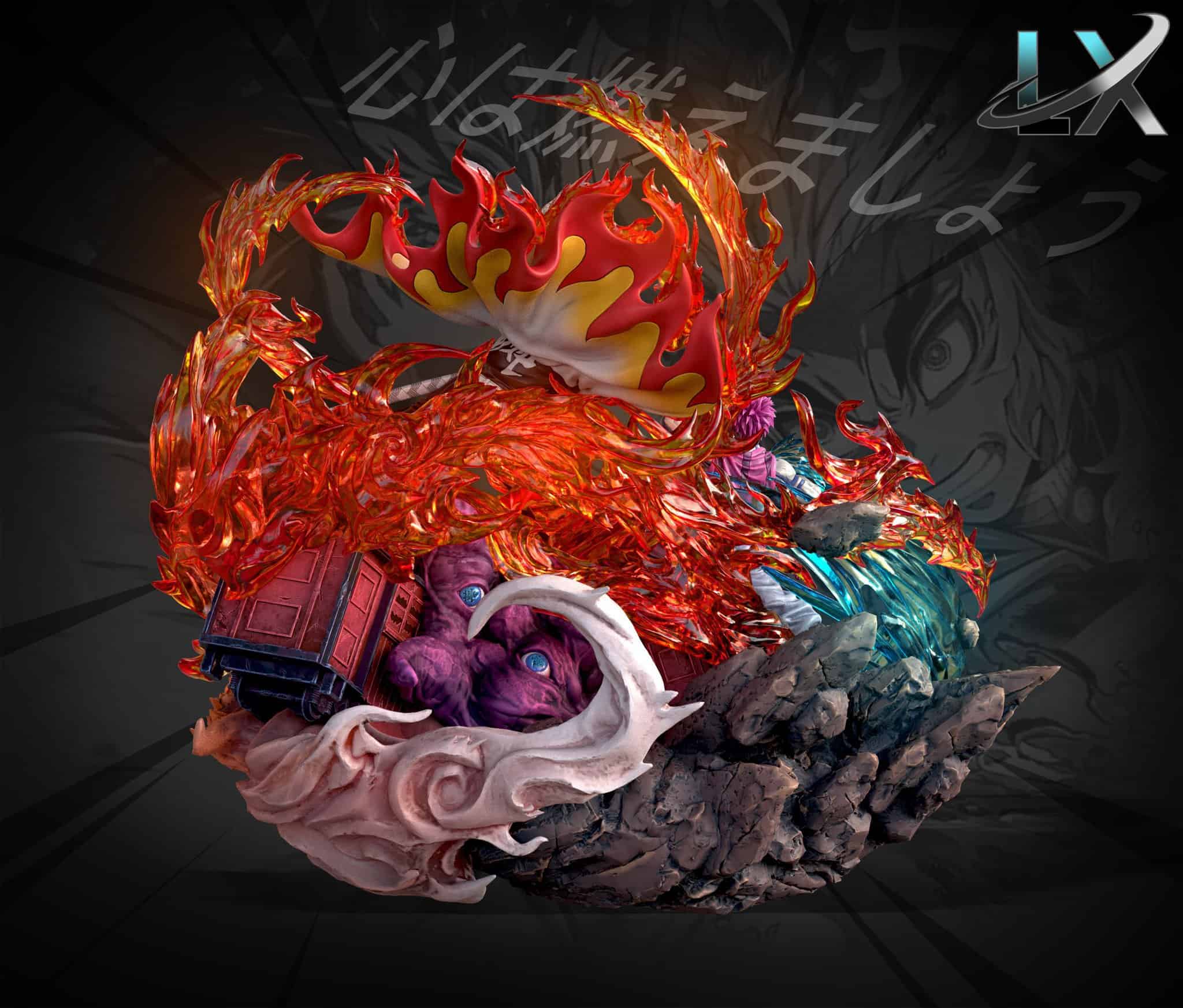 Rengoku Kyoujurou vs Akaza - LX Studio resin statue lx studio anime figure